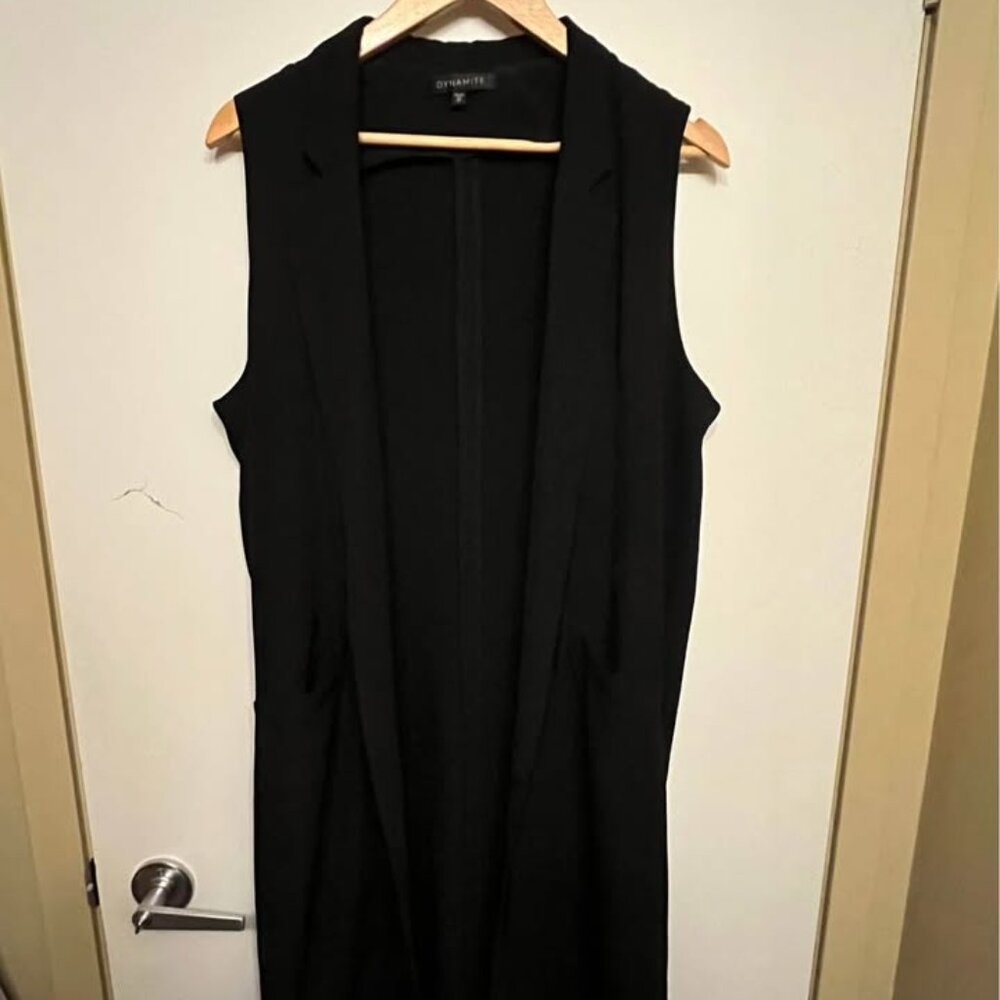 Dynamite Long Blazer Vest